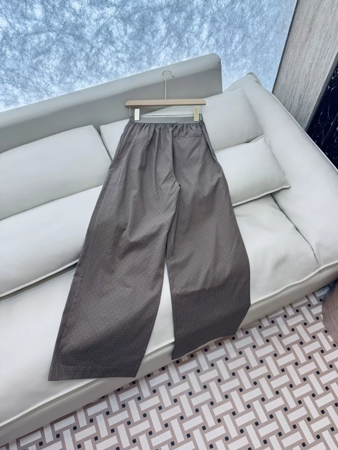 에르메스 H자카드웨어자카드 와이드 롱 팬츠 상세 이미지 4