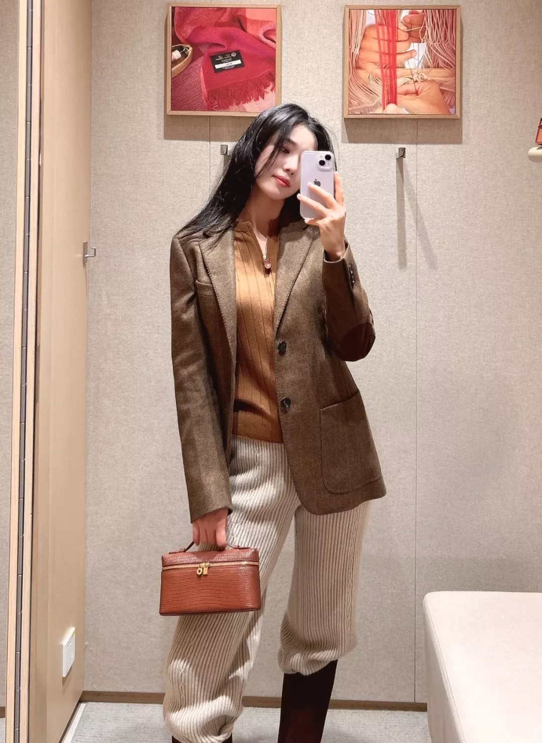 로로피아나 60퍼센트울 투버튼 테일러드 블레이저 상세 이미지 11