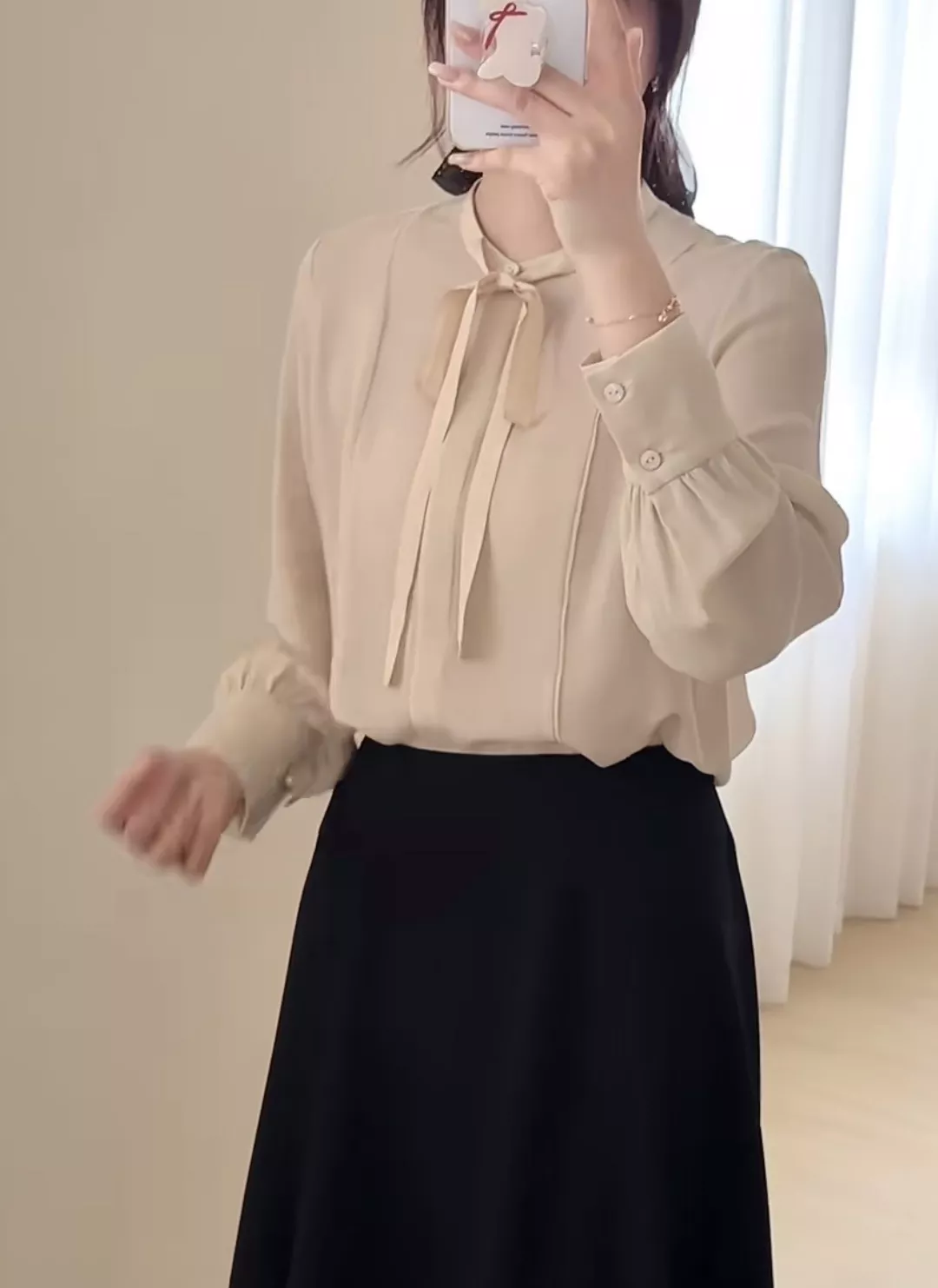 아이시클 실크 크레이프 긴소매 셔츠 상세 이미지 18