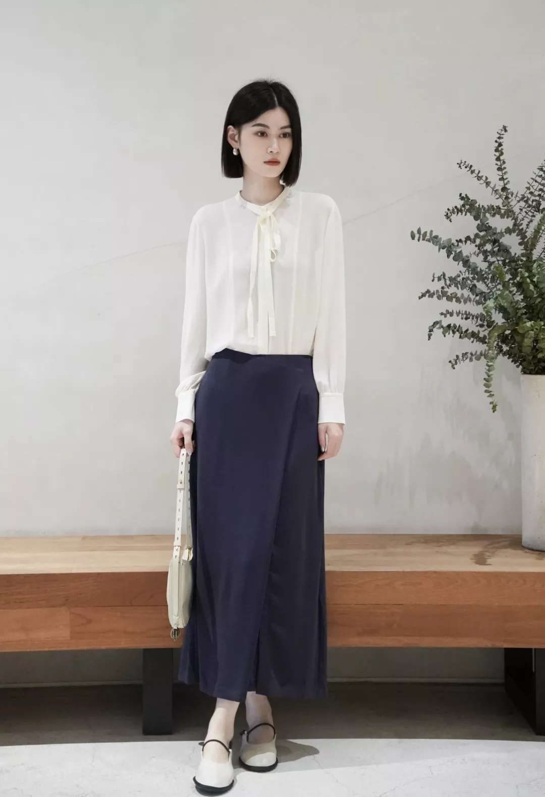 아이시클 실크 크레이프 긴소매 셔츠 상세 이미지 13