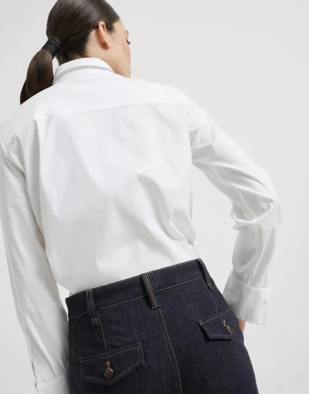 노브랜드 코튼 린넨 혼방 와이드 데님 롱팬츠 상세 이미지 15
