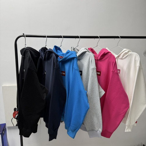 슈프림 FW25 박스로고 자수 후드 스웨트셔츠
