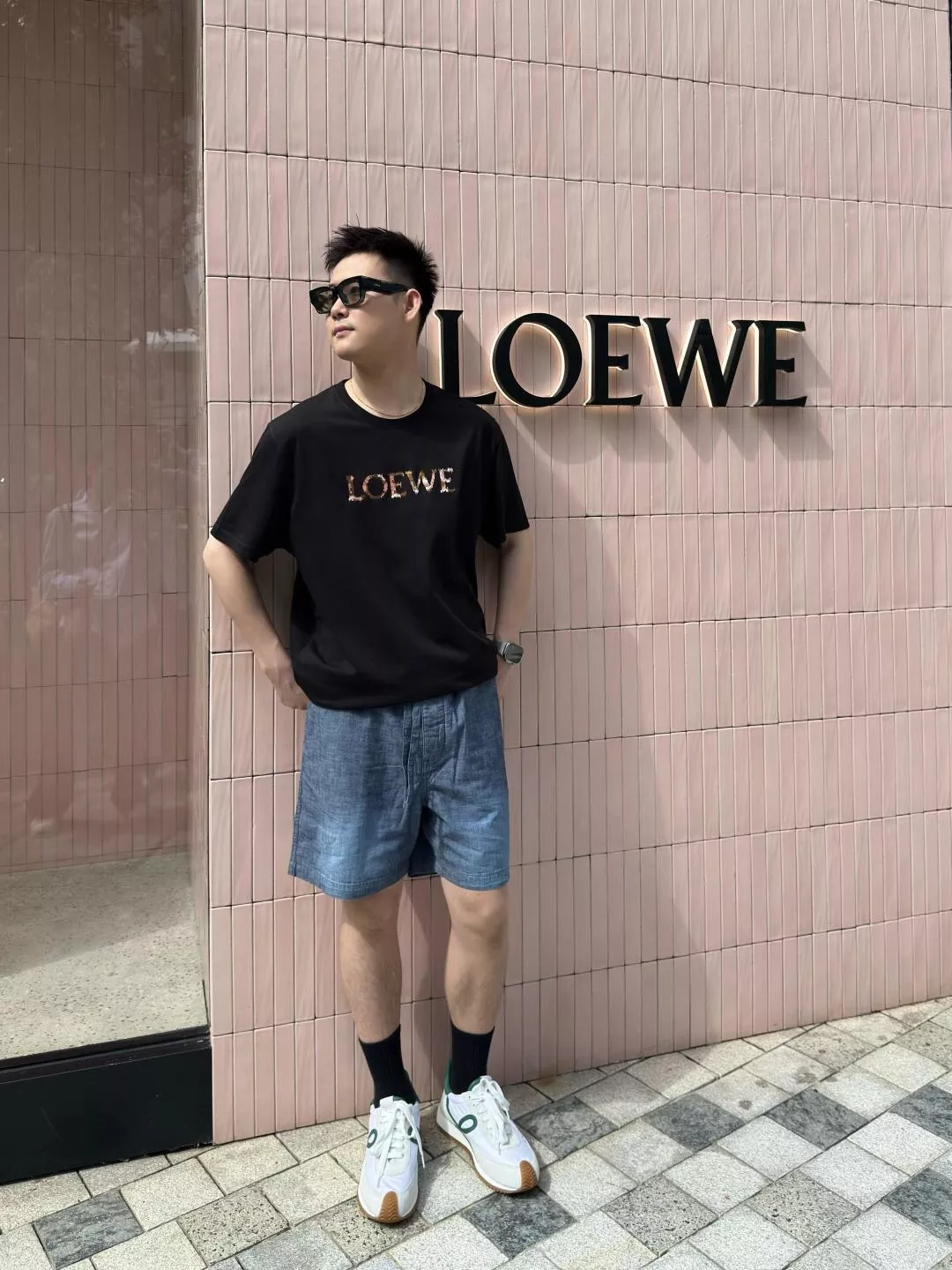 로에베 컬러 레터 자수 로고 코튼 티셔츠 상세 이미지 15