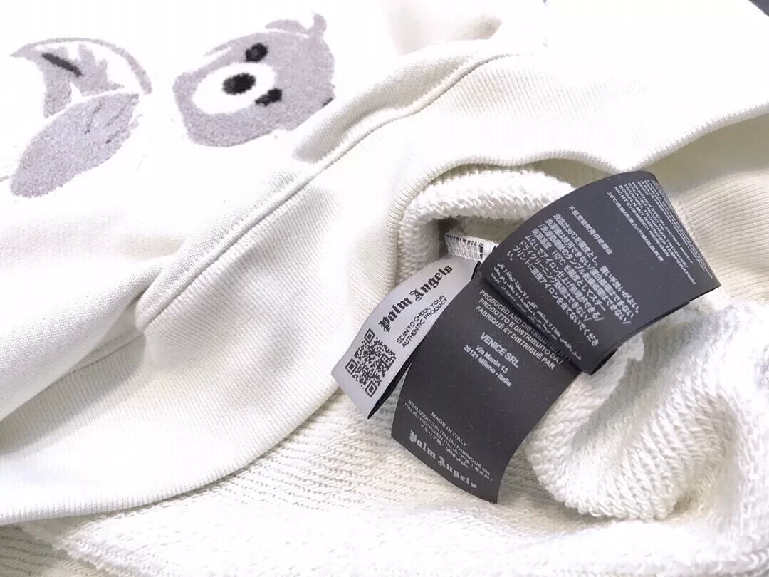 팜엔젤스 워터블루 화이트 단두곰 자수 맨투맨 상세 이미지 6