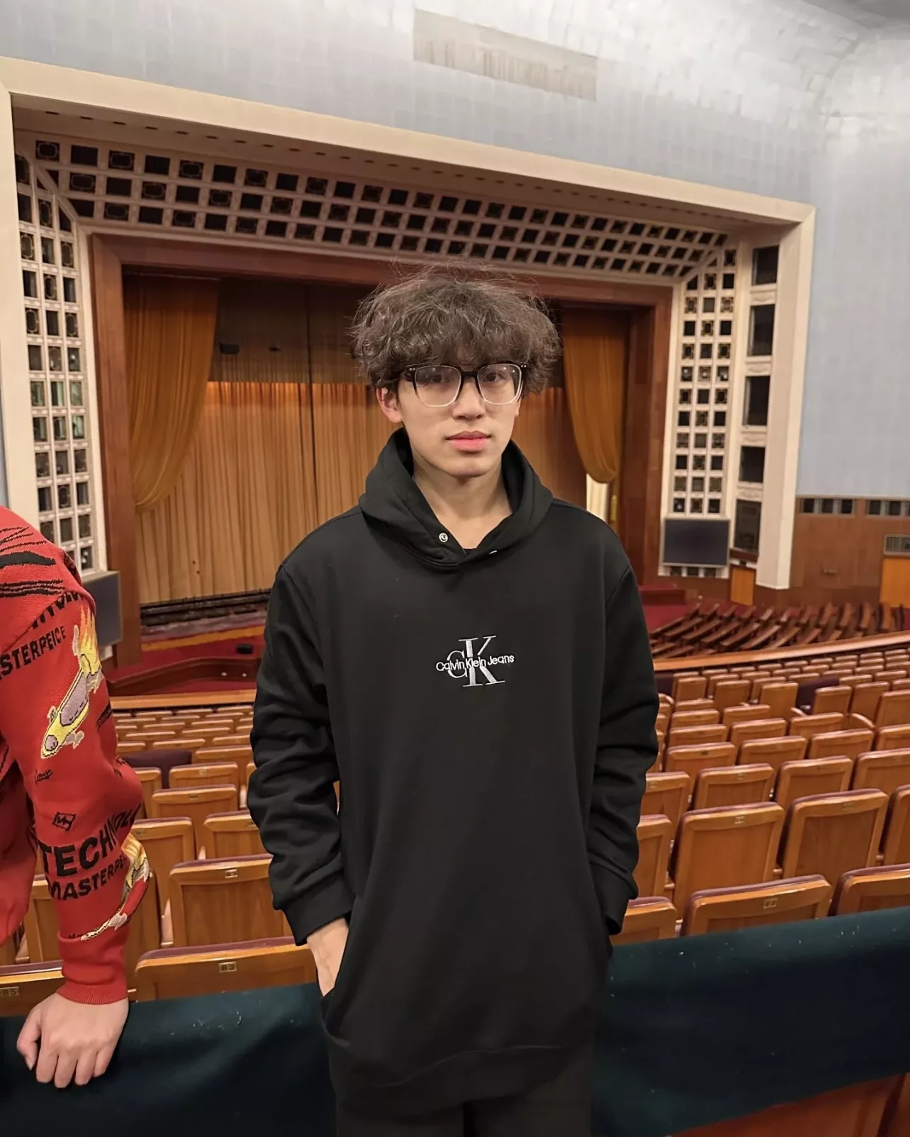 캘빈클라인 CK 자수 로고 기모 후드 상세 이미지 13