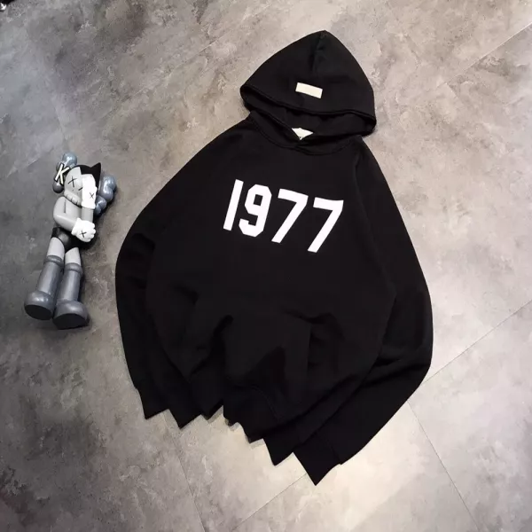 피어오브갓 1977 정전기 플로킹 레터링 후드