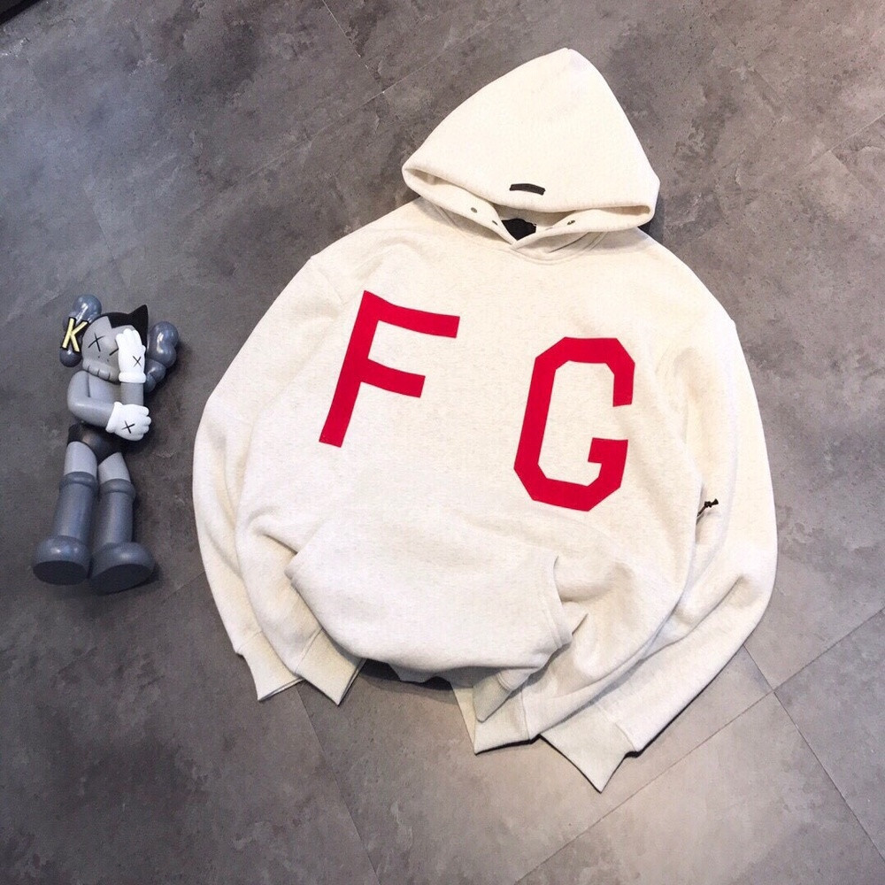 피어오브갓 FOG 세븐시즌 FG 레터링 기모 후드