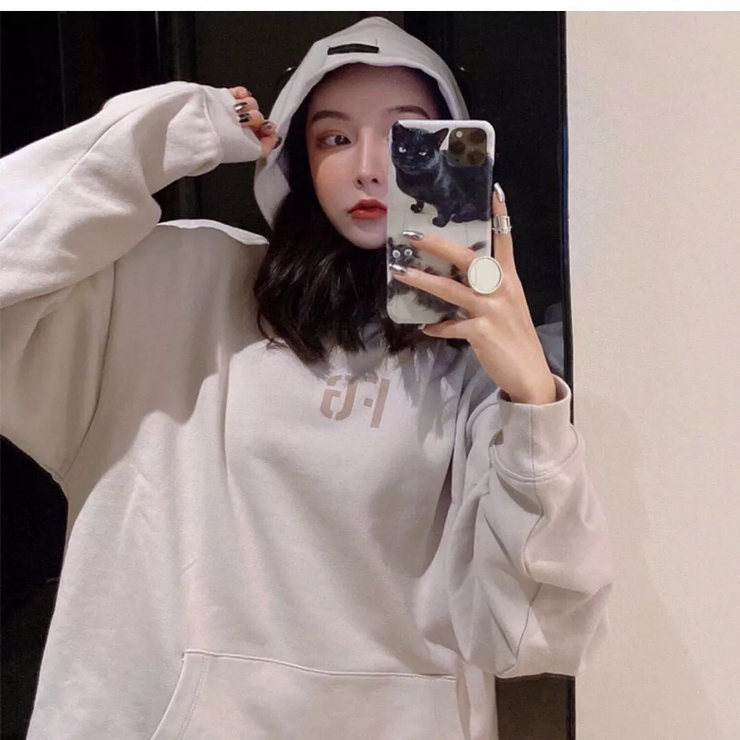 피어오브갓 FG 플로킹 레터링 양털안감 후드 상세 이미지 12