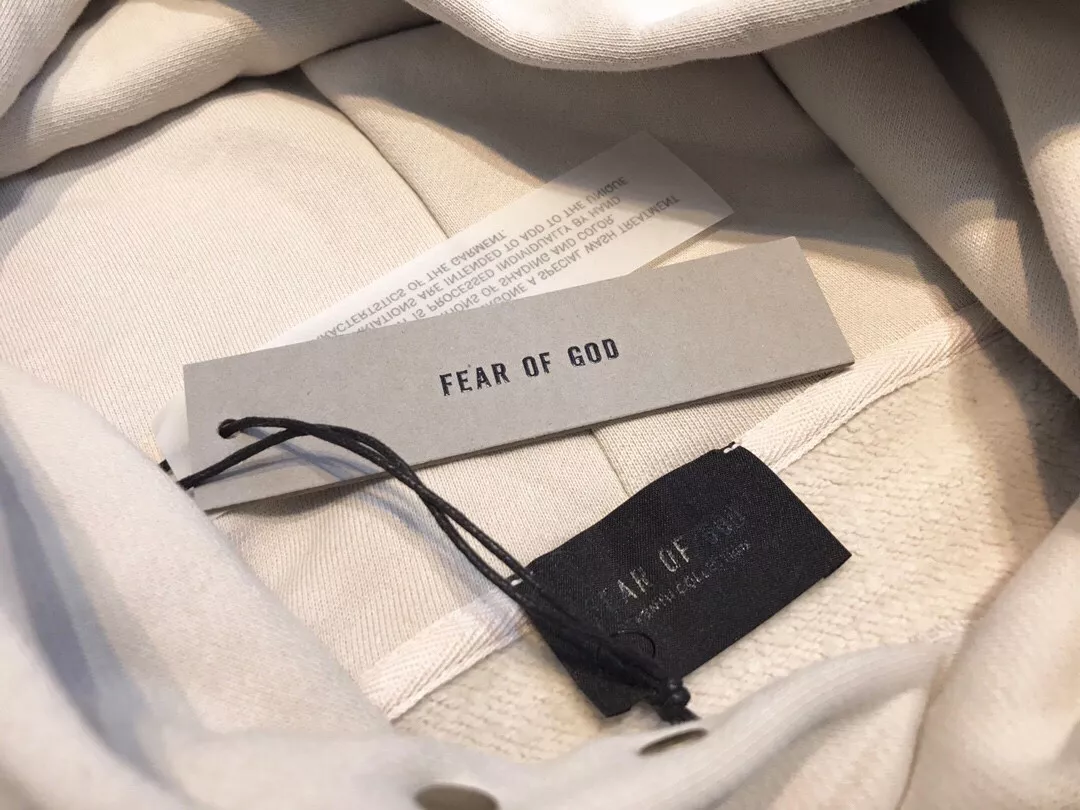 피어오브갓 FG 플로킹 레터링 양털안감 후드 상세 이미지 3