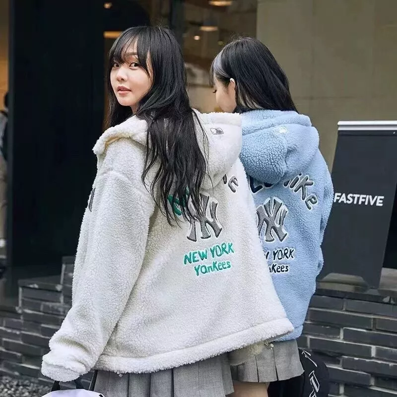 엠엘비 NY 로고 양면 보아 후드 집업 재킷 상세 이미지 14