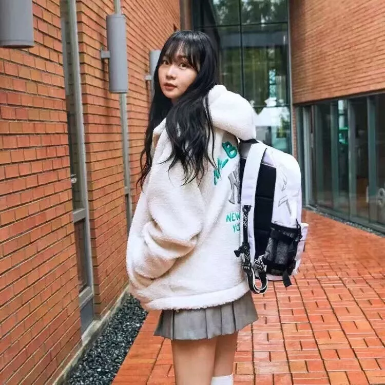 엠엘비 NY 로고 양면 보아 후드 집업 재킷 상세 이미지 15