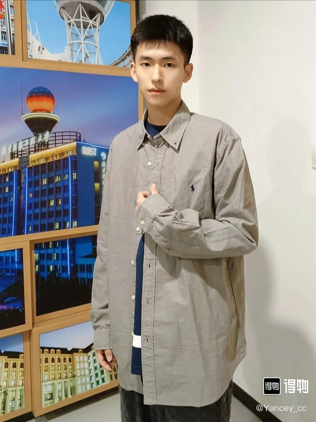 랄프로렌 폴로 로고 자수 코튼 옥스포드 긴소매 셔츠 상세 이미지 31