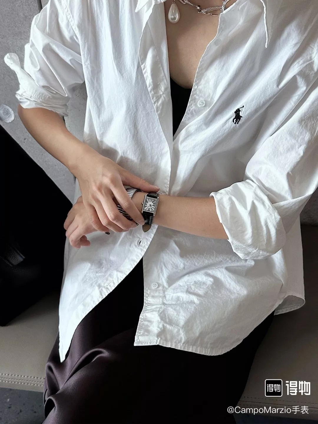 랄프로렌 폴로 로고 자수 코튼 옥스포드 긴소매 셔츠 상세 이미지 32