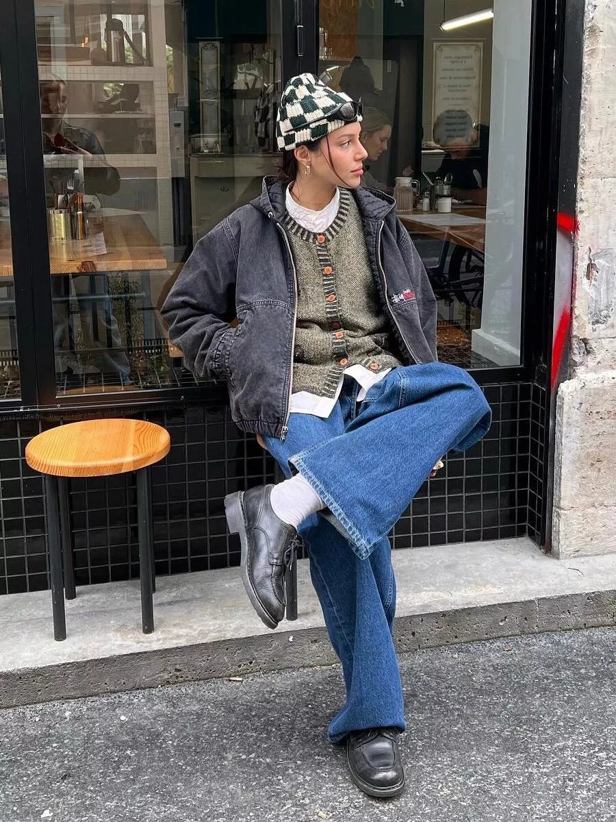스투시 24FW 워싱 빈티지 로고 자수 집업 코튼 재킷 상세 이미지 46