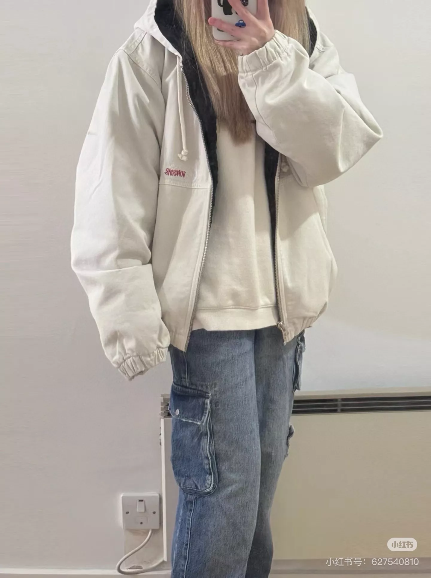 스투시 24FW 워싱 빈티지 로고 자수 집업 코튼 재킷 상세 이미지 29