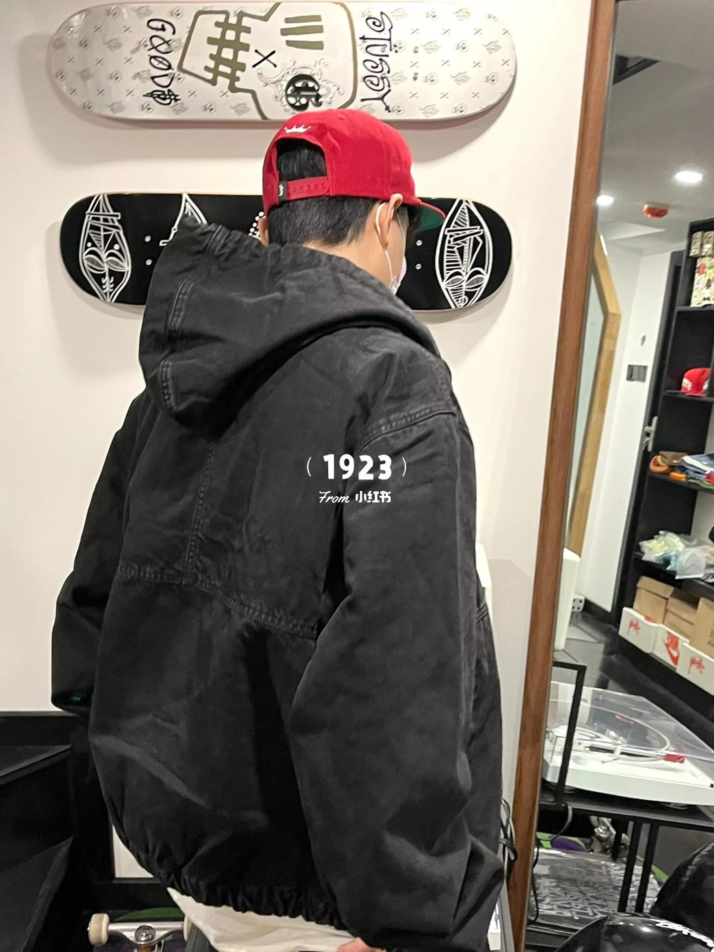 스투시 24FW 워싱 빈티지 로고 자수 집업 코튼 재킷 상세 이미지 37
