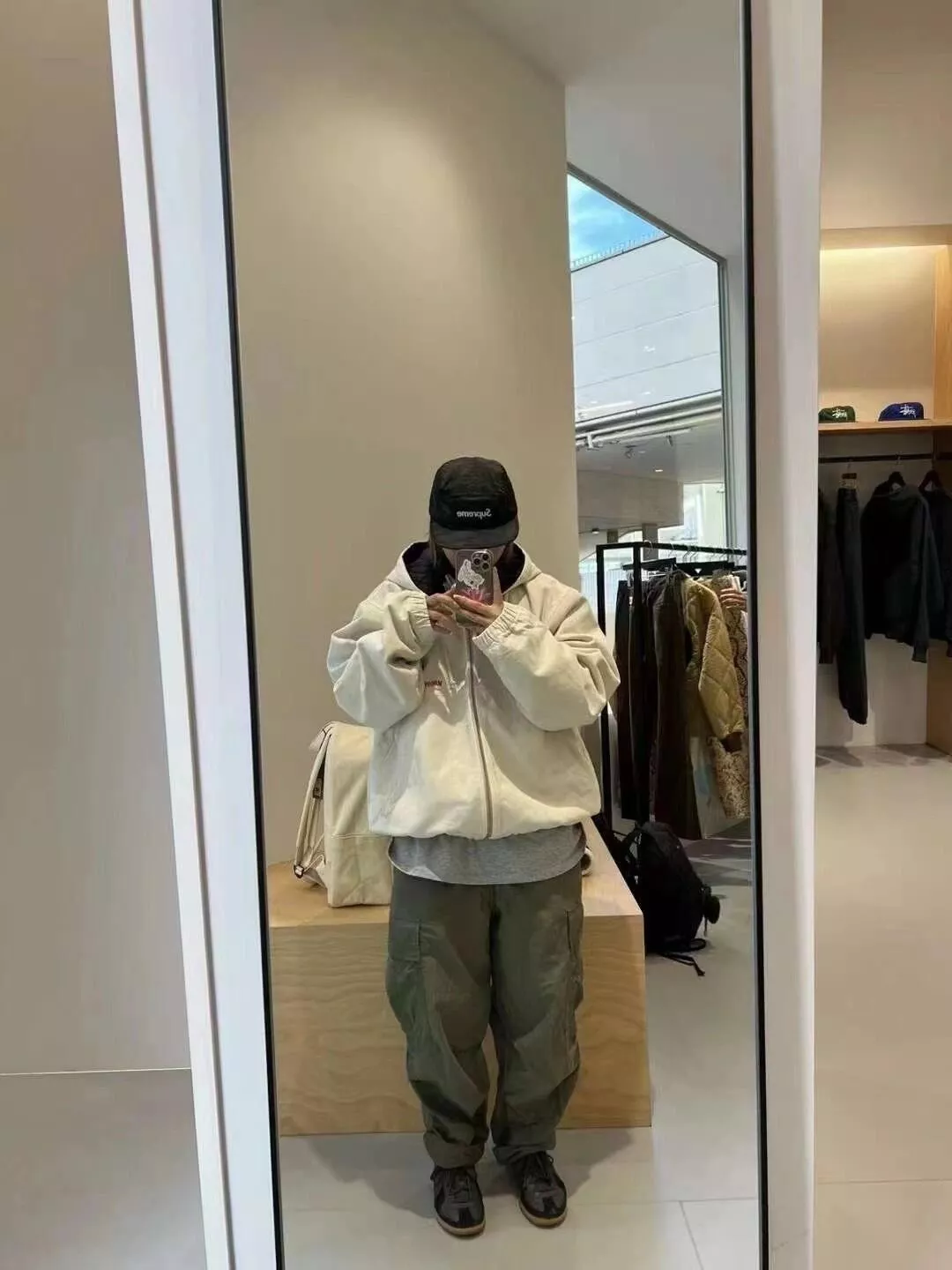 스투시 24FW 워싱 빈티지 로고 자수 집업 코튼 재킷 상세 이미지 30