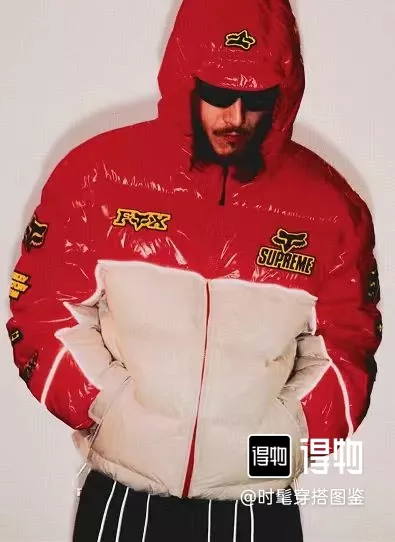슈프림 폭스레이싱 콜라보 샤이니 후드 다운 퍼퍼 재킷 상세 이미지 49