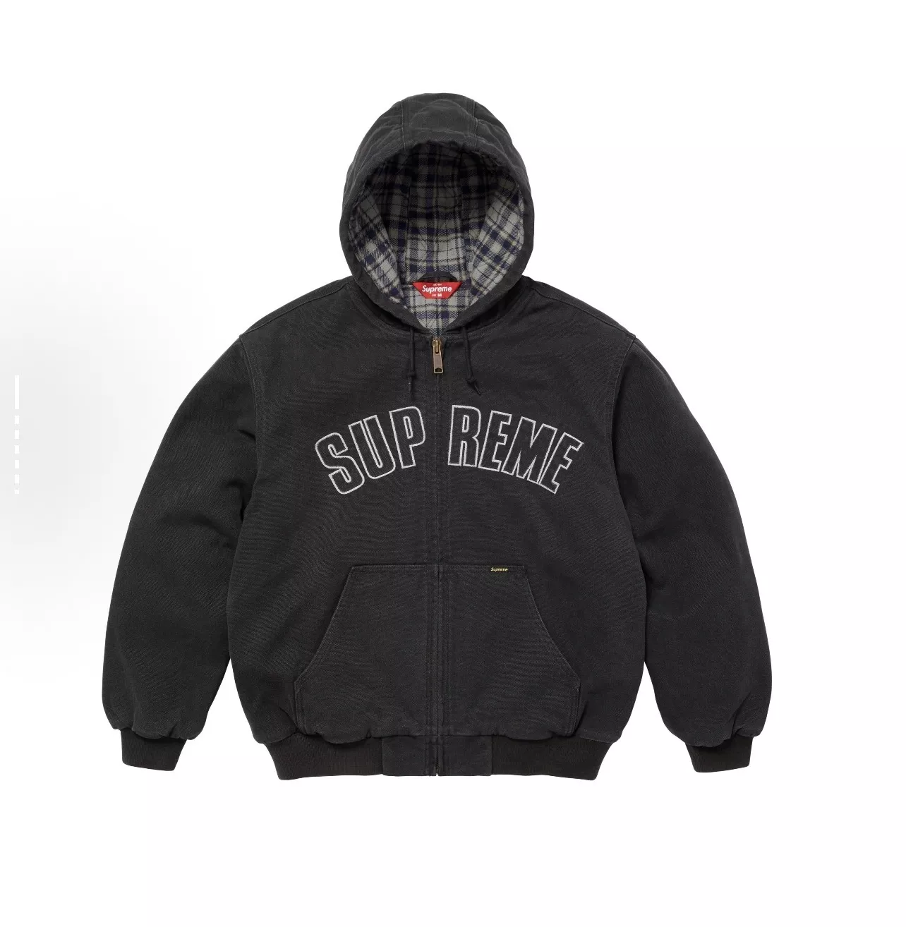 슈프림 FW25 리플렉티브 아치 로고 후드 워크 재킷 상세 이미지 36