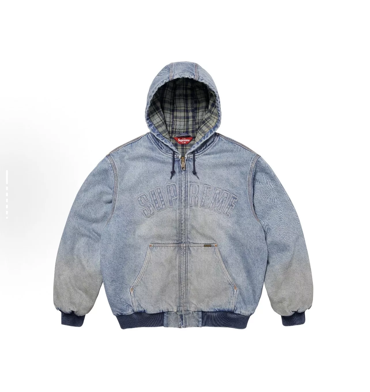 슈프림 FW25 리플렉티브 아치 로고 후드 워크 재킷 상세 이미지 35