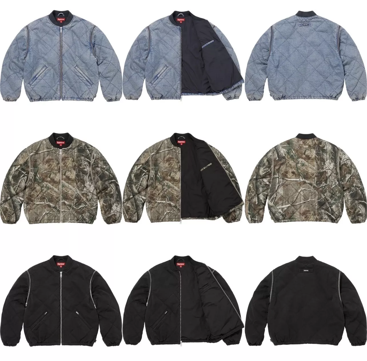 슈프림 FW25 집오프 슬리브 퀼티드 봄버 재킷 상세 이미지 35