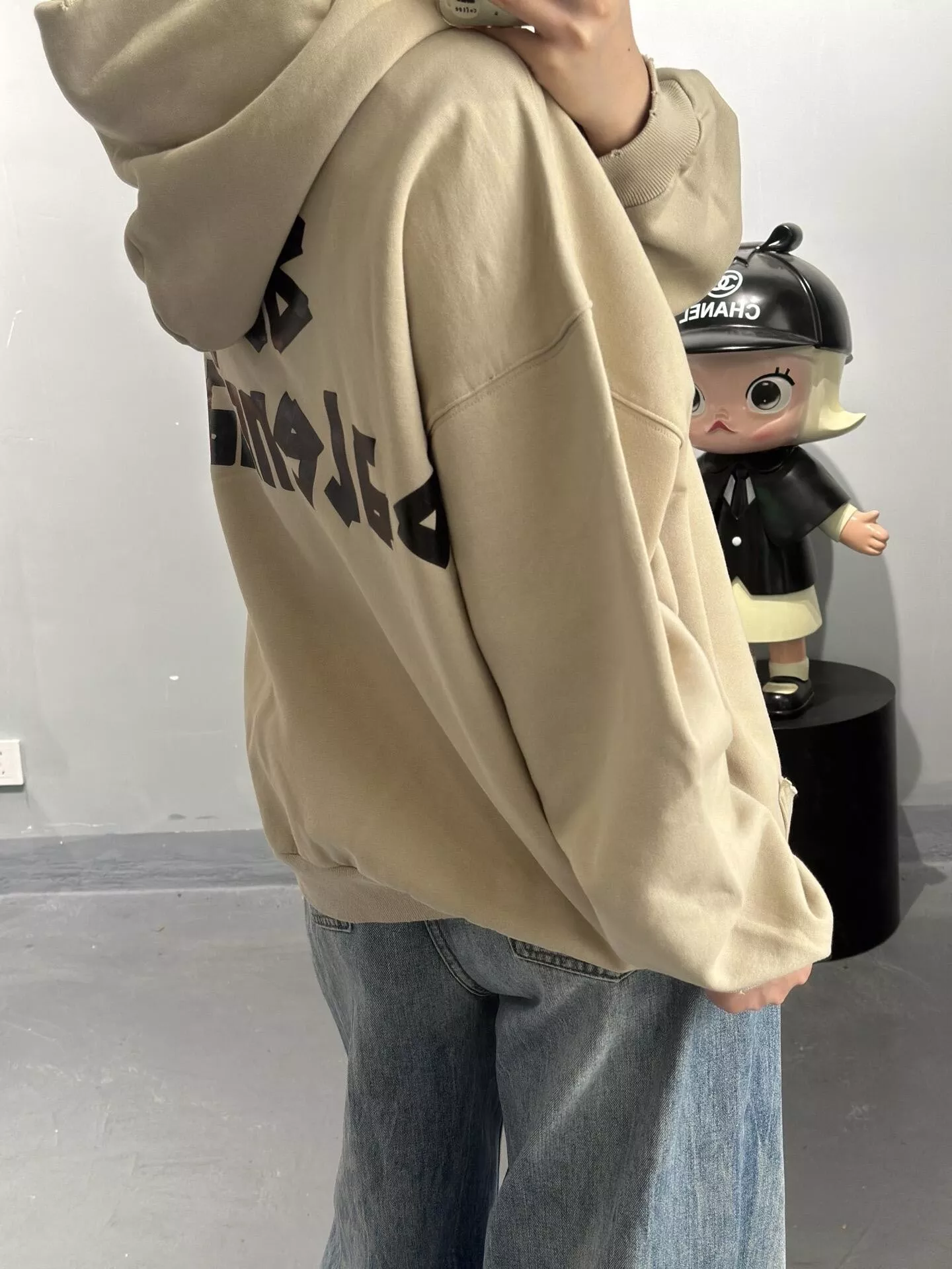 발렌시아가 테이프 타입 립드 포켓 후디 상세 이미지 19