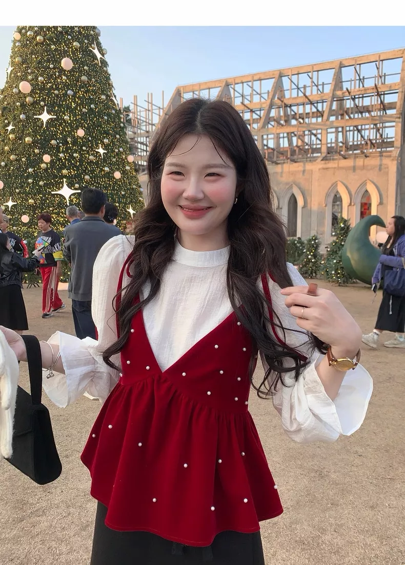 노브랜드 진주 포인트 끈나시 셔츠 2종 세트 상세 이미지 26