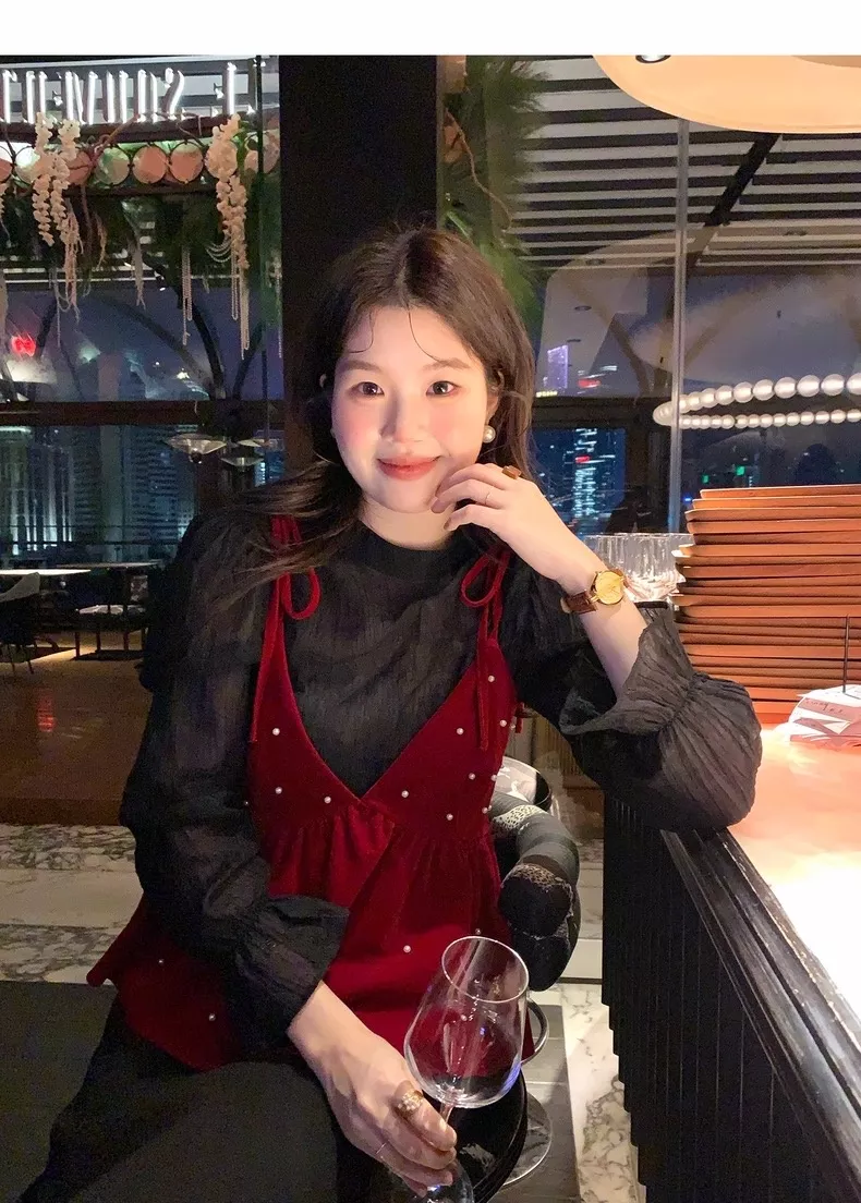 노브랜드 진주 포인트 끈나시 셔츠 2종 세트 상세 이미지 36