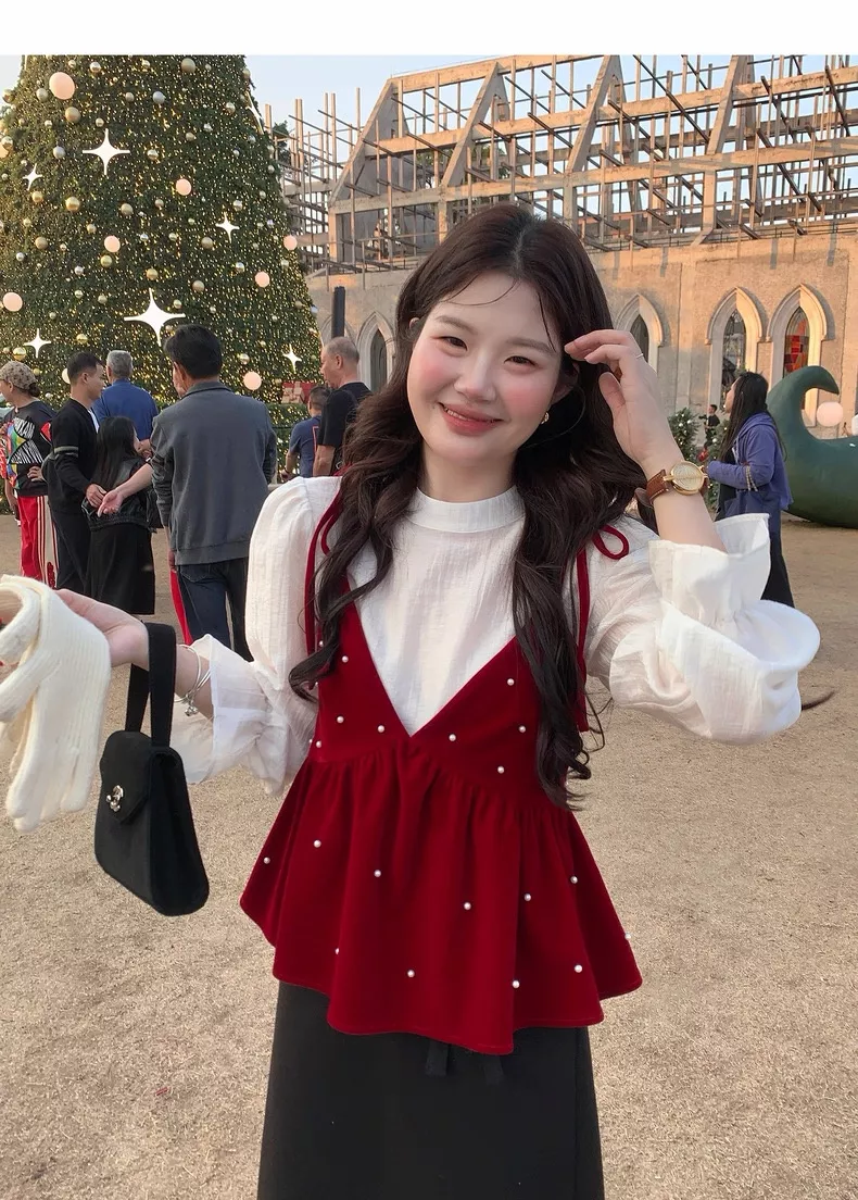 노브랜드 진주 포인트 끈나시 셔츠 2종 세트 상세 이미지 25