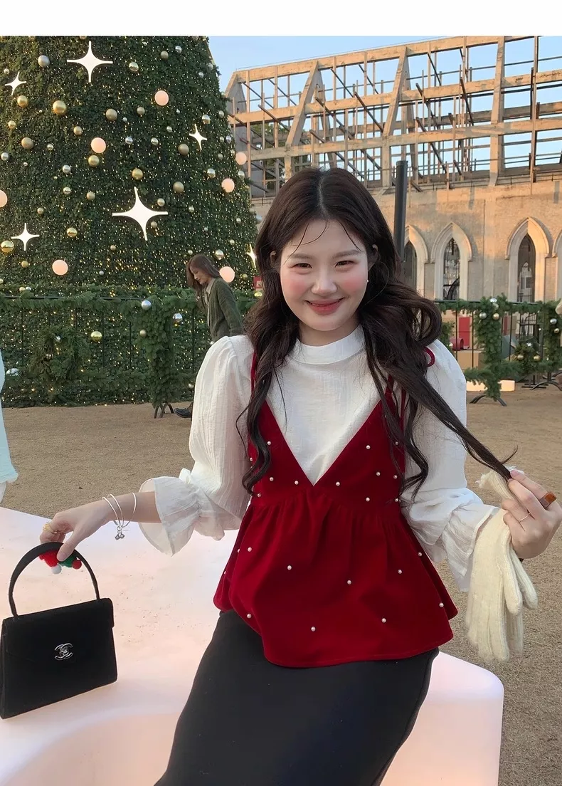 노브랜드 진주 포인트 끈나시 셔츠 2종 세트 상세 이미지 29