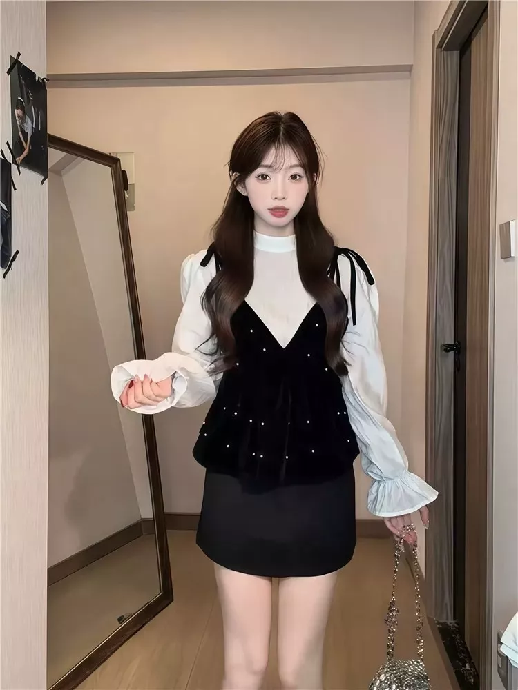 노브랜드 진주 포인트 끈나시 셔츠 2종 세트 상세 이미지 50