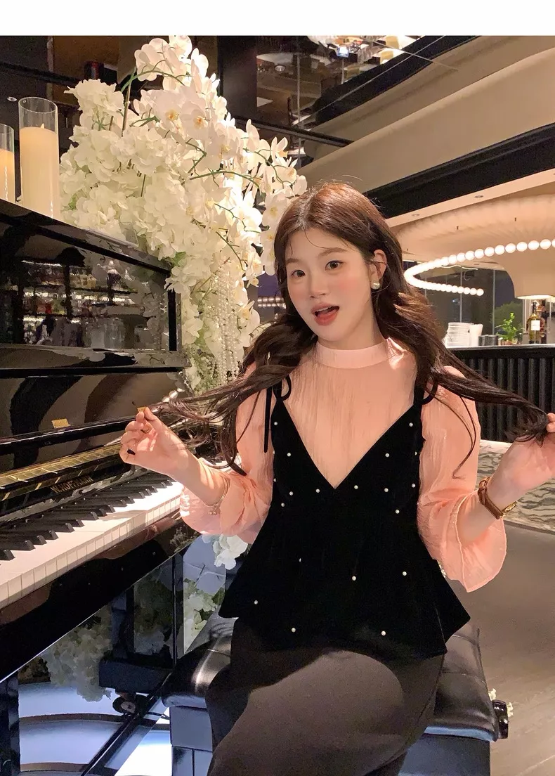 노브랜드 진주 포인트 끈나시 셔츠 2종 세트 상세 이미지 41