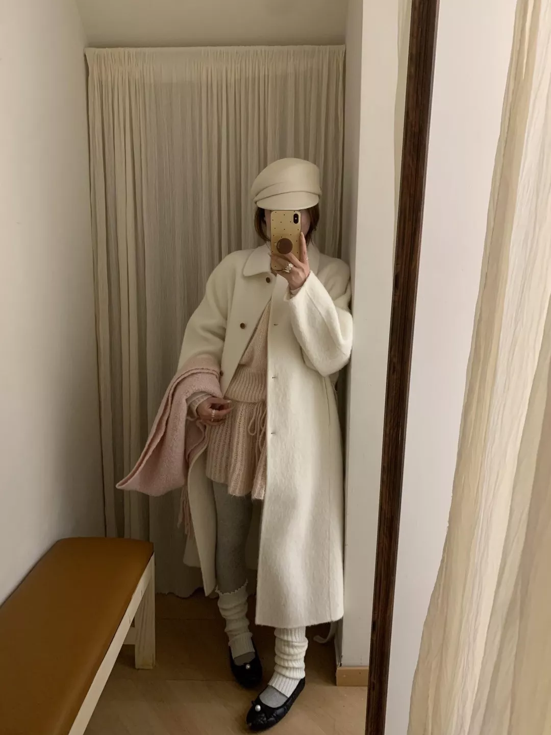 노브랜드 레이스 시스루 이너 탑 니트 상하 세트 상세 이미지 32