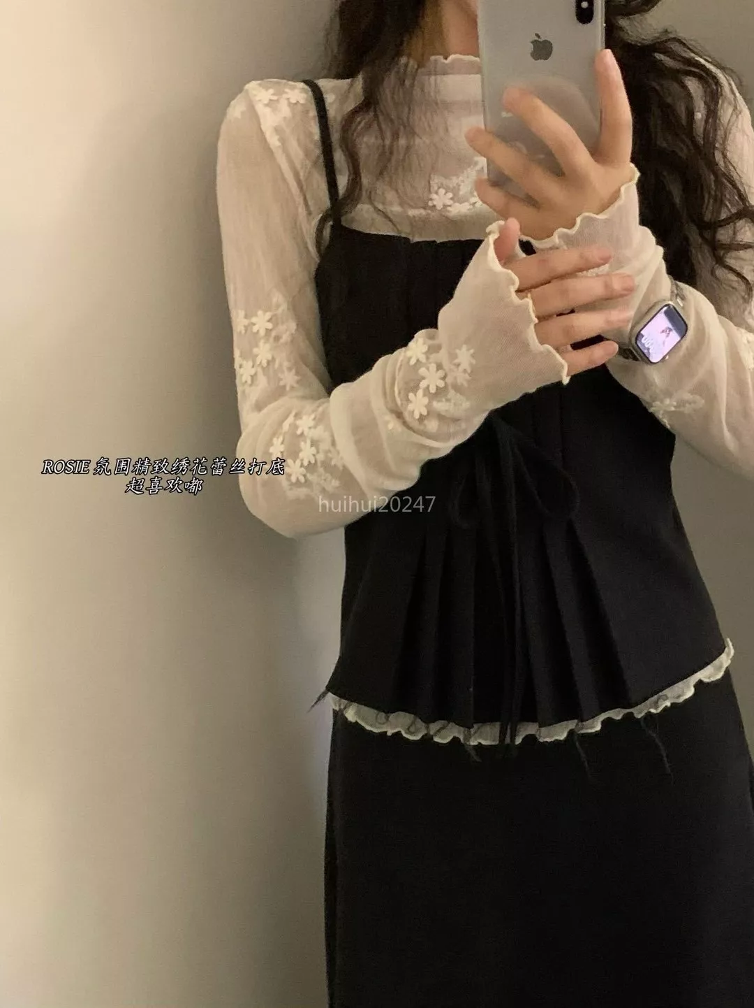 노브랜드 레이스 시스루 이너 탑 니트 상하 세트 상세 이미지 41