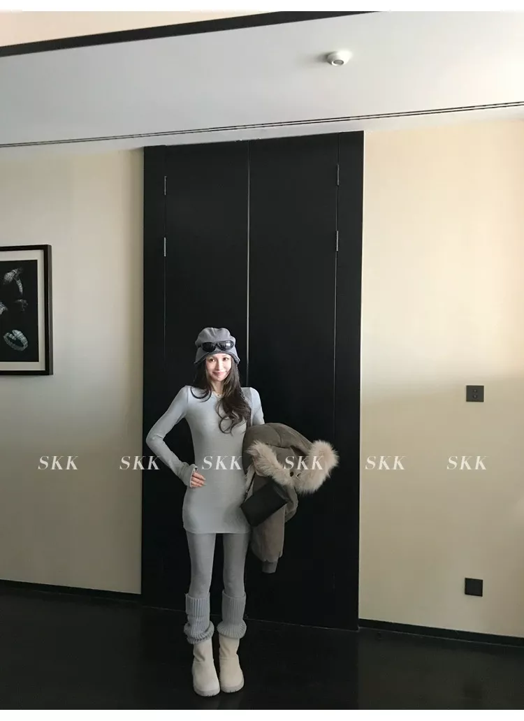 노브랜드 여성 슬림핏 기모 이너 티셔츠 상세 이미지 89