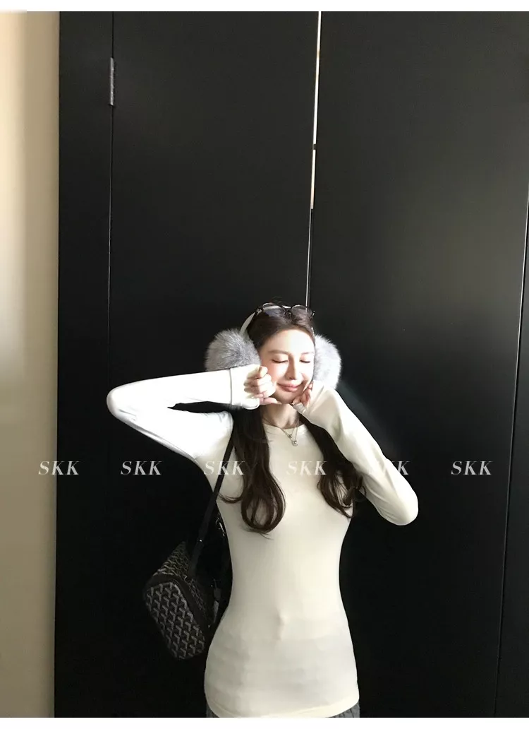 노브랜드 여성 슬림핏 기모 이너 티셔츠 상세 이미지 98