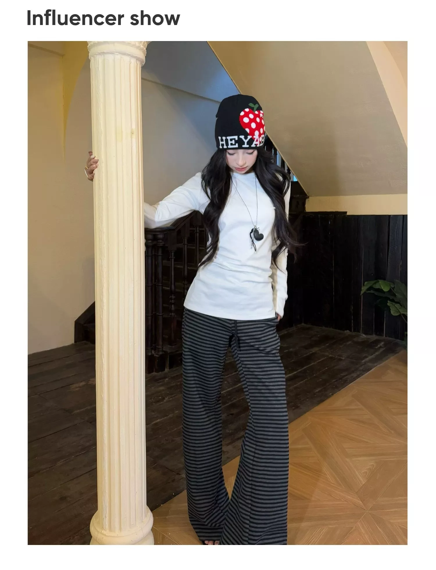 노브랜드 여성 슬림핏 기모 이너 티셔츠 상세 이미지 18