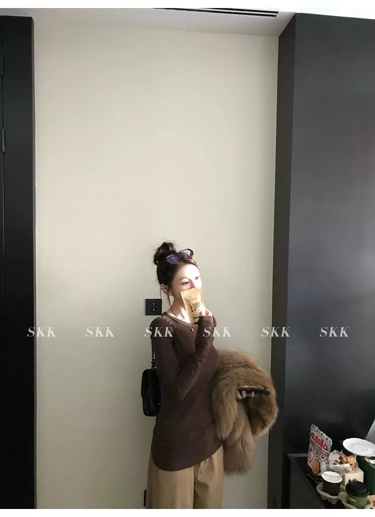 노브랜드 여성 슬림핏 기모 이너 티셔츠 상세 이미지 81