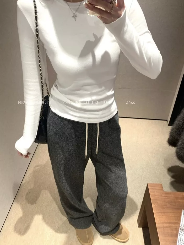 노브랜드 여성 슬림핏 기모 이너 티셔츠 상세 이미지 67