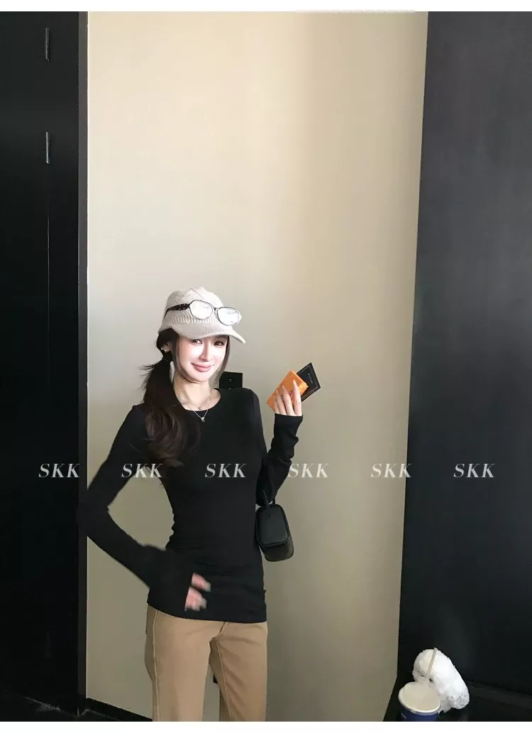 노브랜드 여성 슬림핏 기모 이너 티셔츠 상세 이미지 108