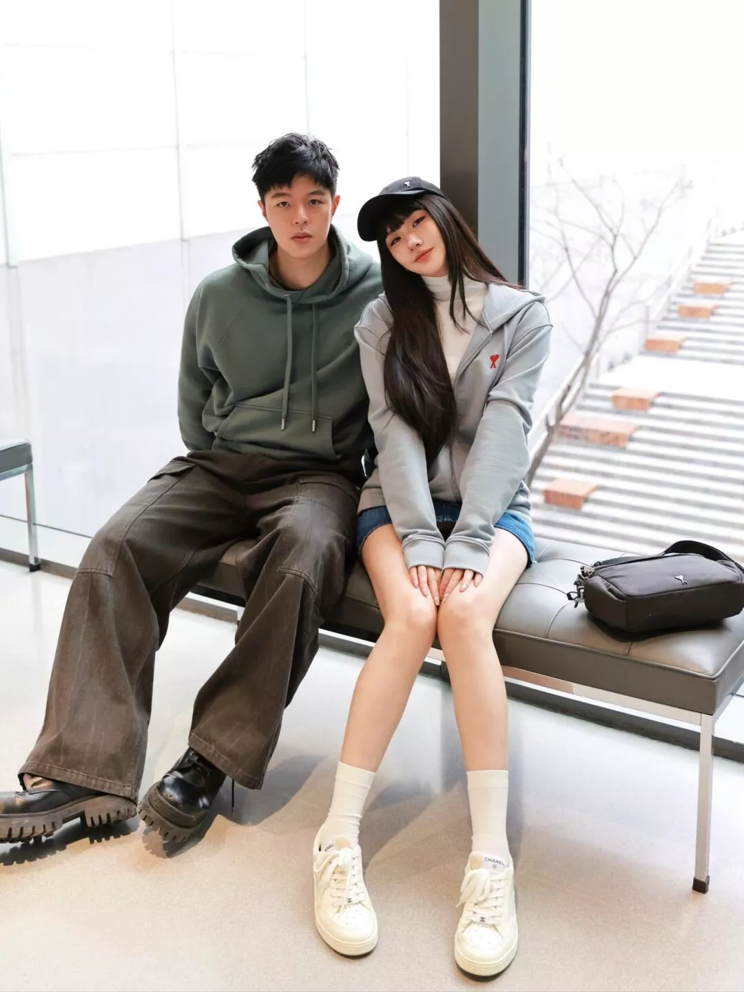 아미 드 꾀르 블랙 코튼 후드 상세 이미지 24