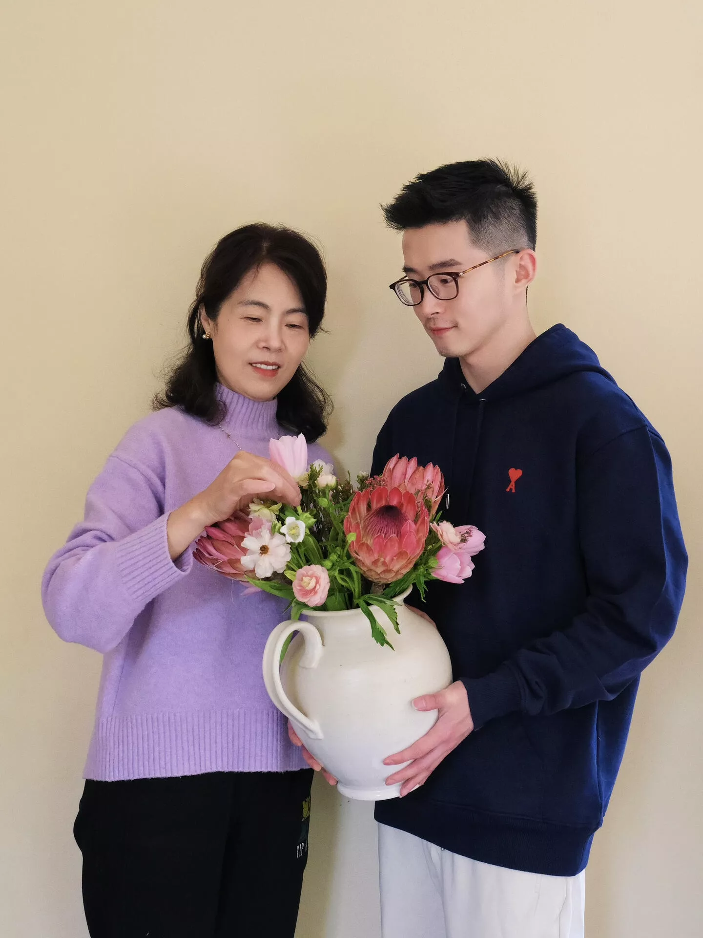 아미 하트 로고 ADC 코튼 테리 풀오버 후드 상세 이미지 18