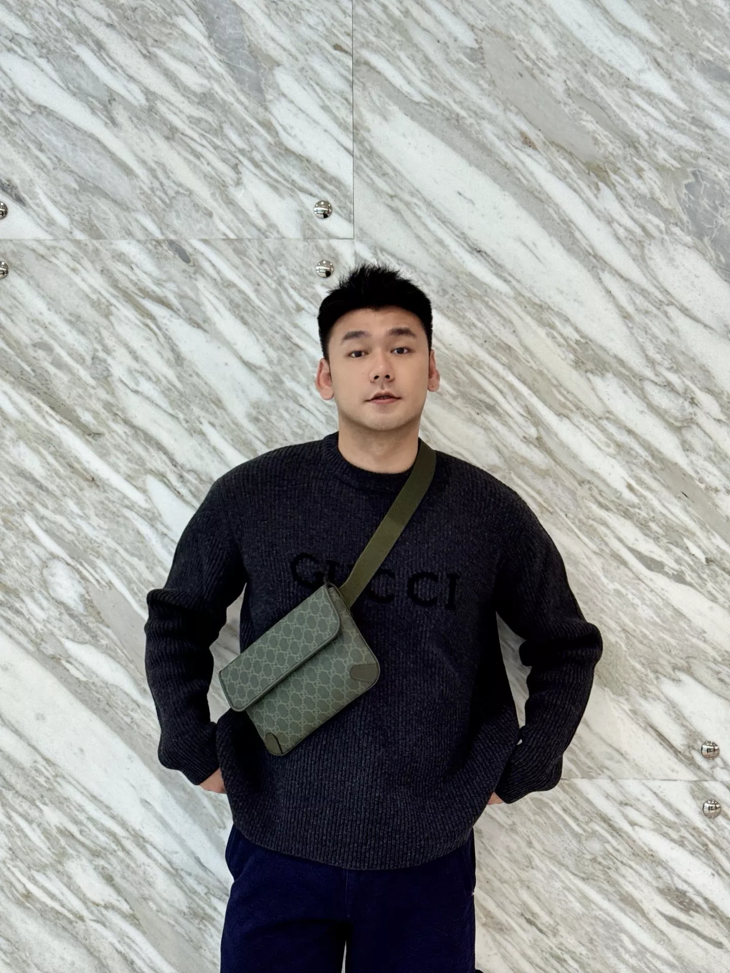구찌 울 캐시미어 혼방 립 니트 스웨터 상세 이미지 26
