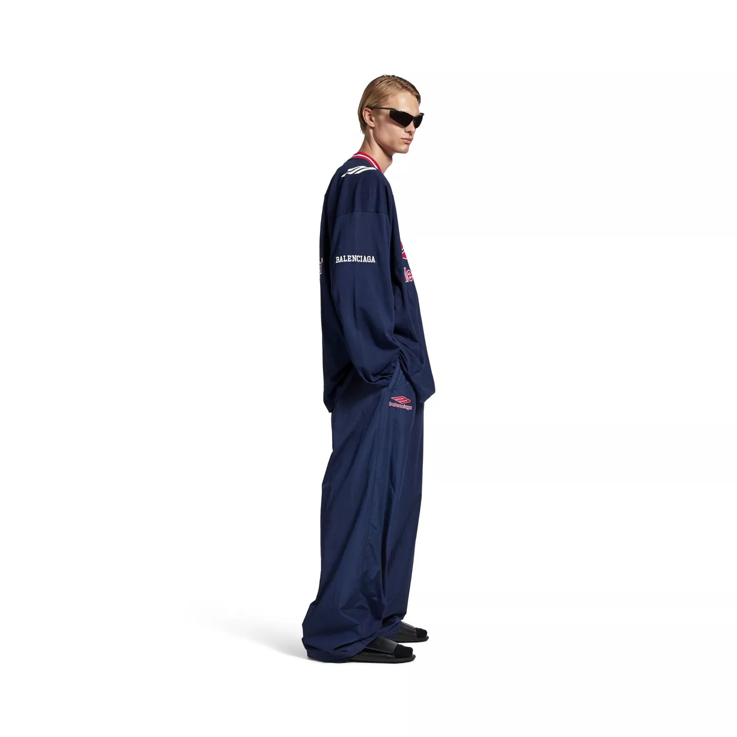 발렌시아가 3B 풋볼 V넥 긴소매 티셔츠 상세 이미지 21