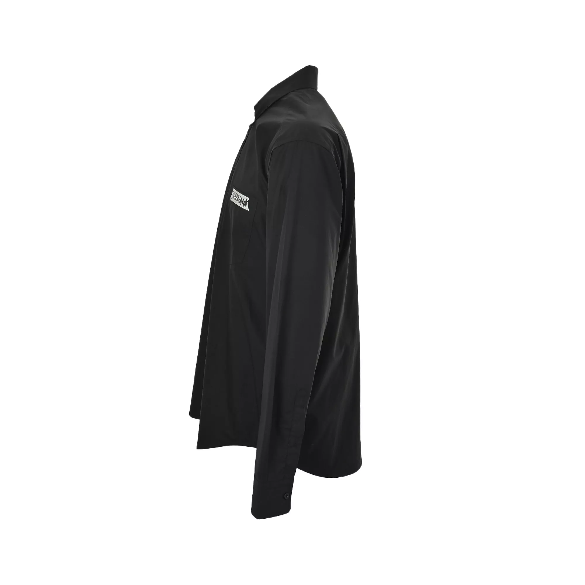 발렌시아가 25FW 마스킹 테이프 로고 프린트 셔츠 상세 이미지 2