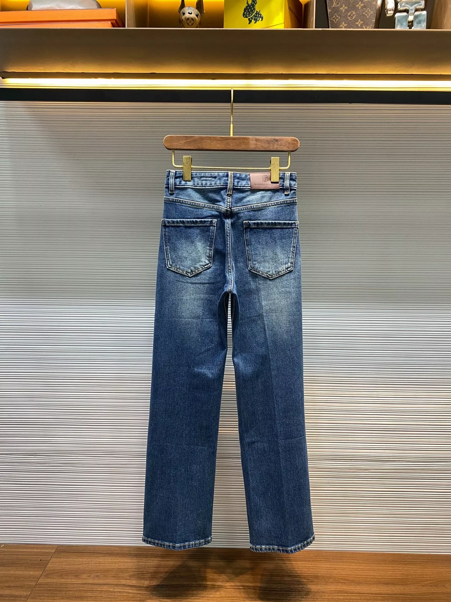 발렌시아가 헤턴 블루 워싱 스트레이트 데님 팬츠 상세 이미지 6