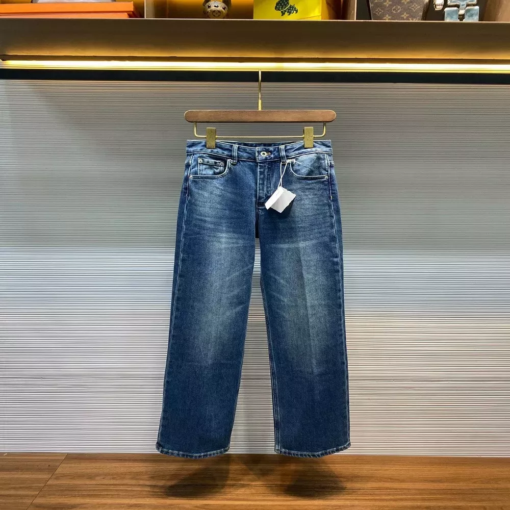 발렌시아가 헤턴 블루 워싱 스트레이트 데님 팬츠