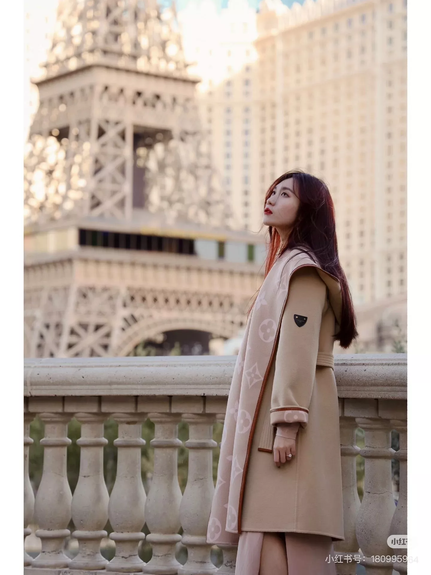 루이비통 모노그램 자카드 후드 벨트 롱 코트 상세 이미지 66