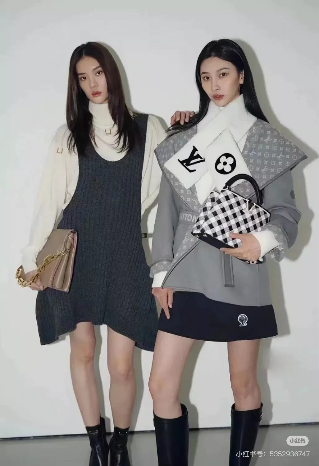 루이비통 모노그램 자카드 후드 랩 코트 상세 이미지 148