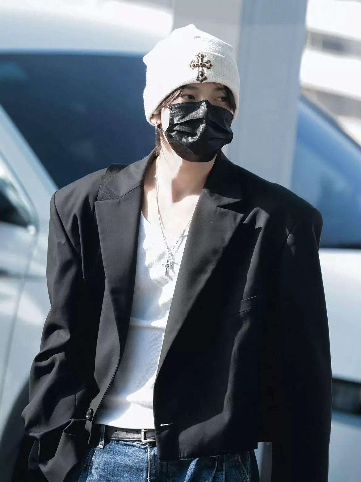 크롬하츠 레오파드 십자가 패치 울 니트 비니 상세 이미지 19